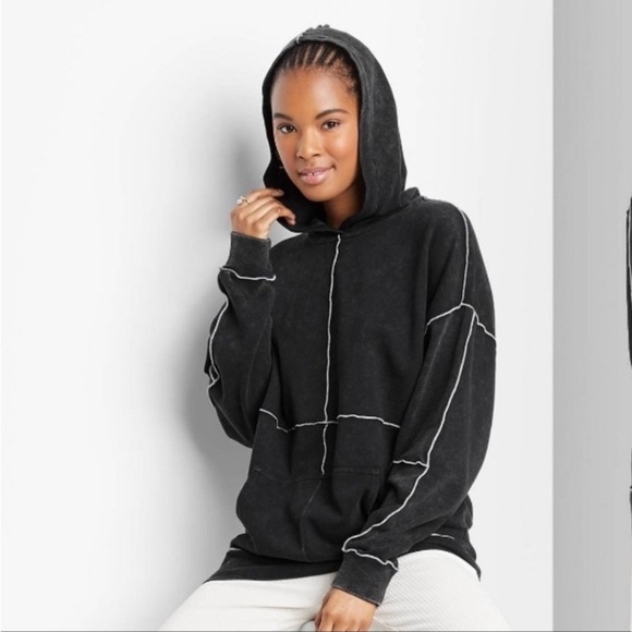 Wild fable new hoodie unisex black - Picture 2 of 5